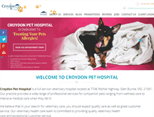 Tablet Screenshot of croydonpethospital.com